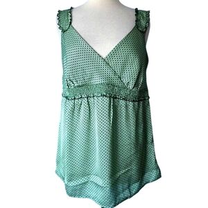 Ann Taylor LOFT Dotted Sleeveless Top